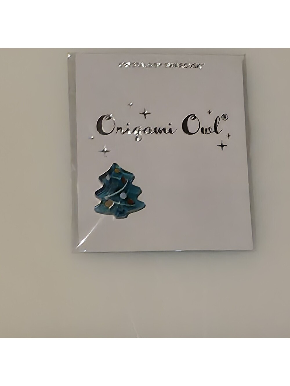 Origami Owl Figurine Charm Christmas Tree  W Lights (Larger Than Regular Charms)